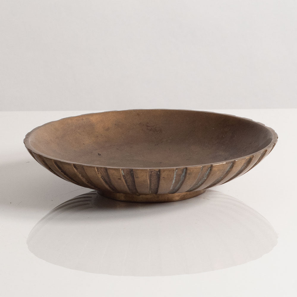 Tinos, Denmark, small bronze fluted bowl M5522