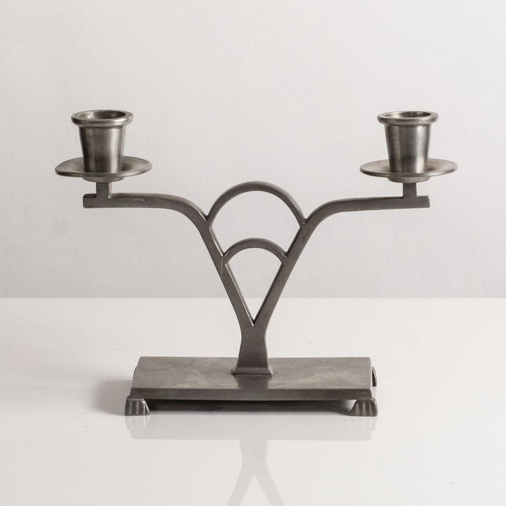 Artium, Norrköping, Sweden, pewter candelabra M4200