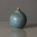 Stig Lindberg for Gustavsberg, Sweden, unique miniature stoneware vase with pale blue glaze H1172