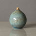 Stig Lindberg for Gustavsberg, Sweden, unique miniature stoneware vase with pale blue glaze H1172