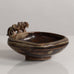 Bode Willumsen for Royal Copenhagen, Denmark, stoneware bowl with three pigs to rim, Sung glaze M5416