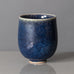 Stig Lindberg for Gustavsberg, Sweden, unique stoneware vase with blue glaze H1335