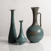 Group of vases with green glaze by Gunnar Nylund for Rörstrand, Sweden
