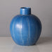 Eva Jancke Bjork for Bo Fajans, stoneware vase with matte blue glaze J1436