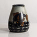 Josef Ekberg for Rorstrand, Sweden, unique stoneware vase with handpainted underglaze fish M5571