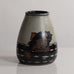 Josef Ekberg for Rorstrand, Sweden, unique stoneware vase with handpainted underglaze fish M5571