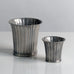 Two fluted pewter vases by Just Andersen, Denmark
