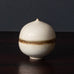 Ursula Scheid, Germany, unique stoneware lidded bowl/jar with off-white glaze K2866