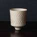 Karl Scheid, Germany, unique stoneware bowl with cream glaze K2307