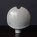 Karl Scheid, Germany, unique stoneware sculptural vase with gray crackle glaze K2259