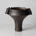 Colin Pearson, UK, unique large stoneware "winged form" vase with manganese glazes K2587