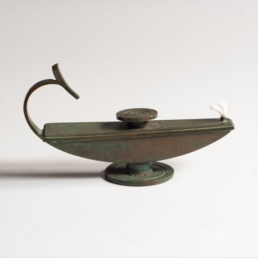 Sune Bäckström, Sweden, art deco oil lamp M4182