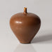 Berndt Friberg for Gustavsberg, Sweden, unique stoneware vase with brown haresfur glaze K2440