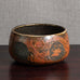 Carl Harry Stålhane for Rörstrand, Sweden, unique stoneware bowl with brown glaze M5595