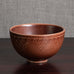 Nils Thorsson for Aluminia, Denmark, "Marselis" bowl with brown glaze M5608