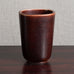 Nils Thorsson for Aluminia, Denmark, "Marselis" vase with reddish brown glaze M5607