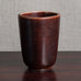 Nils Thorsson for Aluminia, Denmark, "Marselis" vase with reddish brown glaze M5607