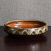 Carl Harry Stålhane for Rörstrand, Sweden, unique stoneware bowl with brown glaze M5601