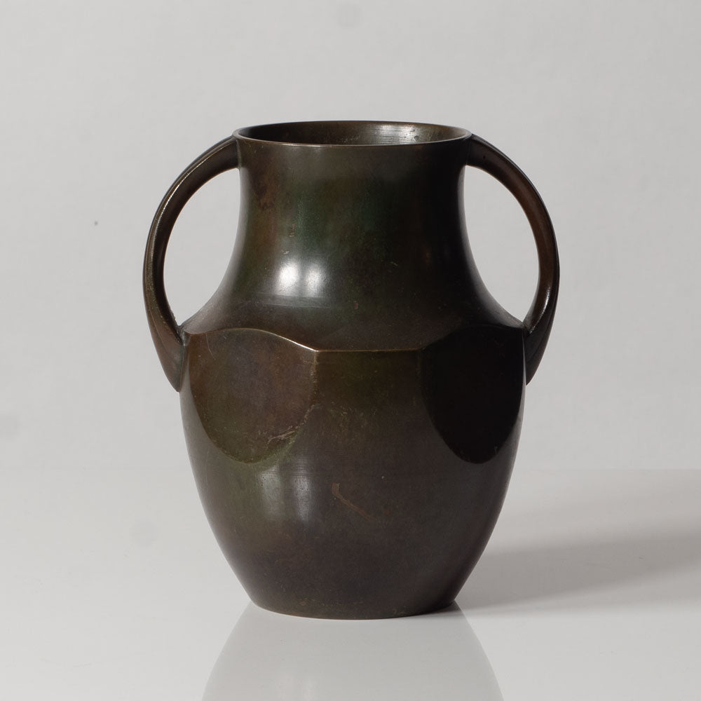 Just Andersen for GAB, Sweden, bronze handled vase K2682