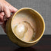 Jørgen Mogensen, own studio, Denmark, stoneware bowl with yellow ochre glaze M5583