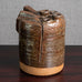 Jørgen Mogensen, own studio, Denmark, sculptural stoneware vase with brown glaze M5582