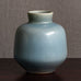 Berndt Friberg for Gustavsberg, Sweden, stoneware vase with pale blue gray haresfur glaze M5565