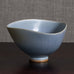 Berndt Friberg for Gustavsberg, Sweden, stoneware bowl with pale blue gray haresfur glaze M5429