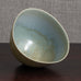 Berndt Friberg for Gustavsberg, Sweden, stoneware bowl with pale olive and blue gray haresfur glaze M5430