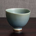 Berndt Friberg for Gustavsberg, Sweden, stoneware bowl with pale blue gray haresfur glaze M4271