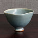 Berndt Friberg for Gustavsberg, Sweden, stoneware bowl with pale blue gray haresfur glaze M4052