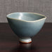 Berndt Friberg for Gustavsberg, Sweden, stoneware bowl with pale blue gray haresfur glaze M4052