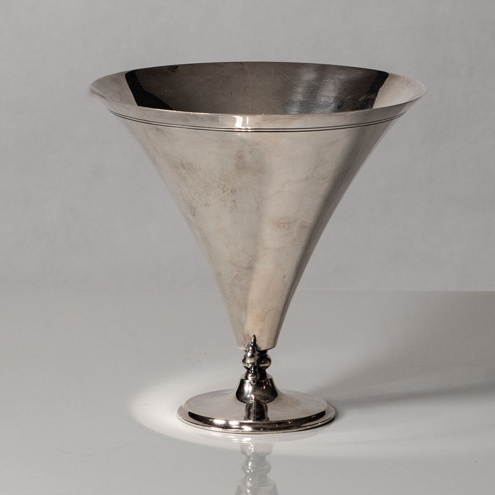 GAB, Sweden, flaring silver vase L3493