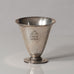 GAB, art deco silver footed vase L3022