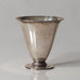GAB, art deco silver footed vase L3022