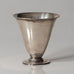 GAB, art deco silver footed vase L3022