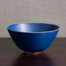 Eva Staehr Nielsen for Saxbo, Denmark, stoneware bowl with blue haresfur glaze M5602