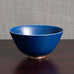 Eva Staehr Nielsen for Saxbo, Denmark, unique stoneware bowl with blue haresfur glaze M5603