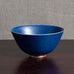 Eva Staehr Nielsen for Saxbo, Denmark, unique stoneware bowl with blue haresfur glaze M5603