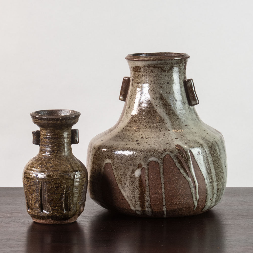 Two vases by Janet Leach, St Ives Pottery, UK