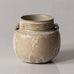 Carl Halier for Royal Copenhagen, Denmark, unique stoneware pot with cream and white crystalline glaze L3393