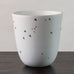 Stig Lindberg for Gustavsberg "Grazia" vase with matte white glaze and applied silver decoration J1559