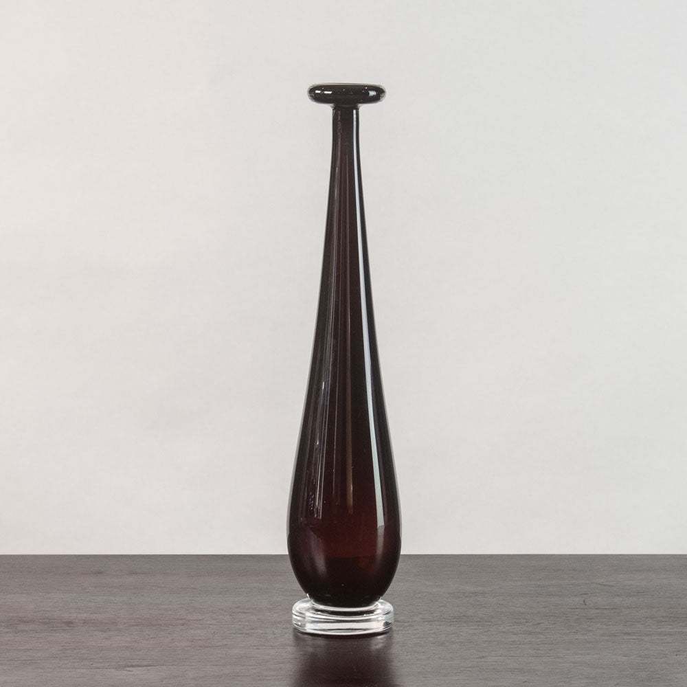 Nils Landberg for Orrefors, Sweden, "Expo" vase in red glass J1486