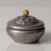 Danskt Kunst, Denmark, small lidded art nouveau pewter jar L3132