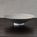 Stig Lindberg for Gustavsberg "Grazia" bowl with matte white glaze and applied silver decoration H1479