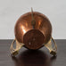 WMF Ikora, Germany, art nouveau copper and brass vase J1525