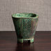 Wilhelm Kåge for Gustavsberg, "Farsta" footed vase with brown and green glaze M5452