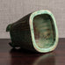 Wilhelm Kåge for Gustavsberg, "Farsta" footed vase with brown and green glaze M5452