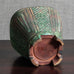 Wilhelm Kåge for Gustavsberg, "Farsta" footed vase with brown and green glaze M5452
