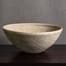 Chris Carter, UK, unique large stoneware bowl with oatmeal  glaze M4321
