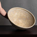 Chris Carter, UK, unique large stoneware bowl with oatmeal  glaze M4321